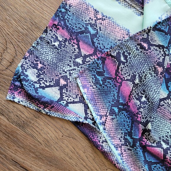 Snake Print Cap Sleeve Top - Medium - Picture 4 of 4